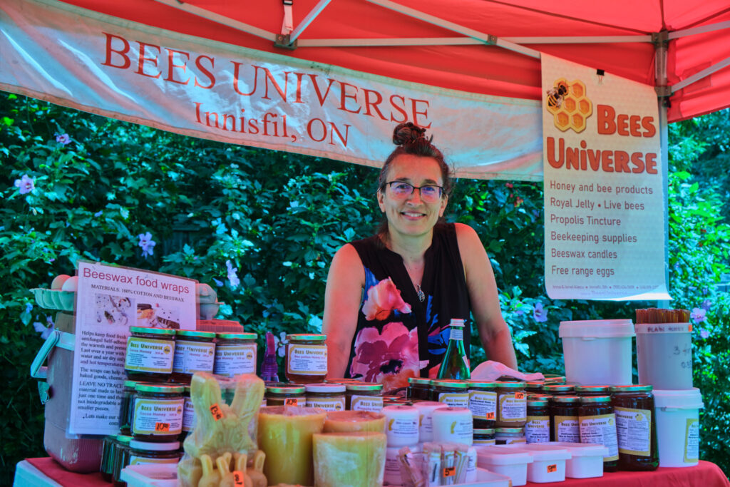 Photo of the Bees Universe Market Stand